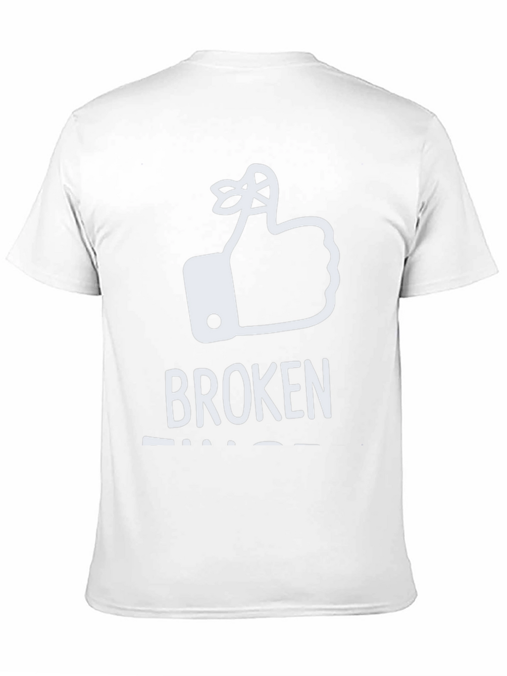 Broken Fingers T-Shirt: Funny Reminder Humor Tee