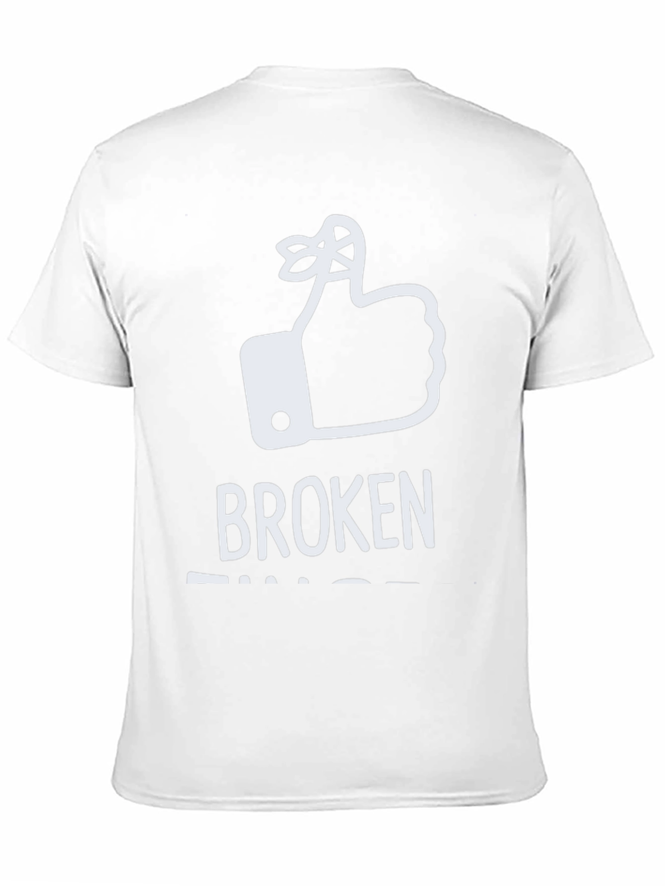 Broken Fingers T-Shirt: Funny Reminder Humor Tee