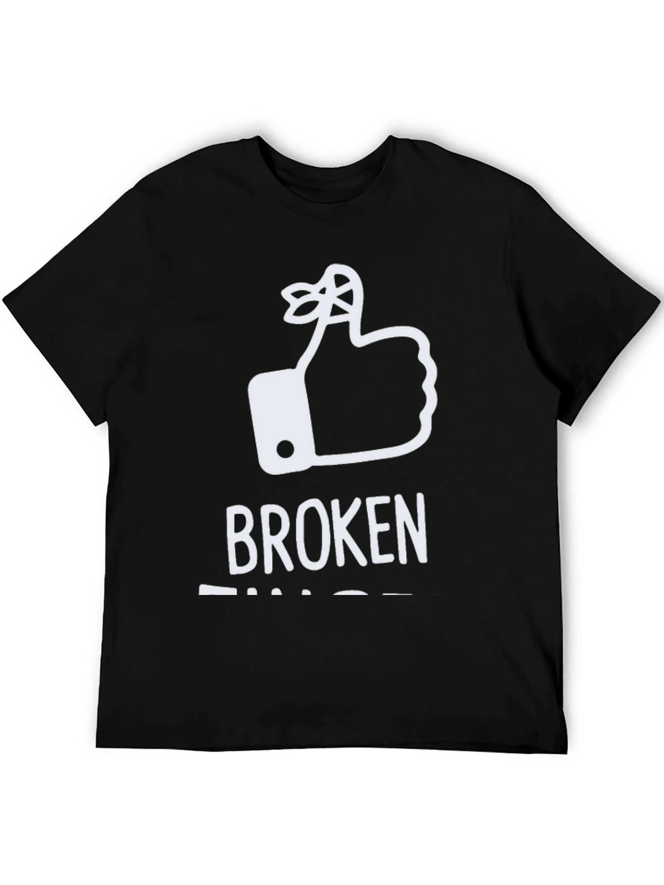 Broken Fingers T-Shirt: Funny Reminder Humor Tee