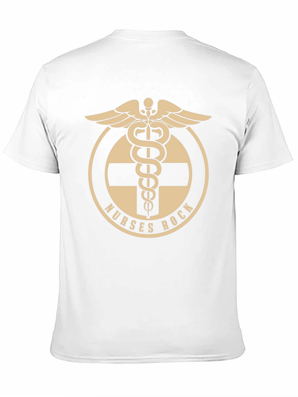 Nurses Rock Caduceus Symbol Graphic Tee