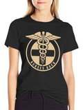 Nurses Rock Caduceus Symbol Graphic Tee
