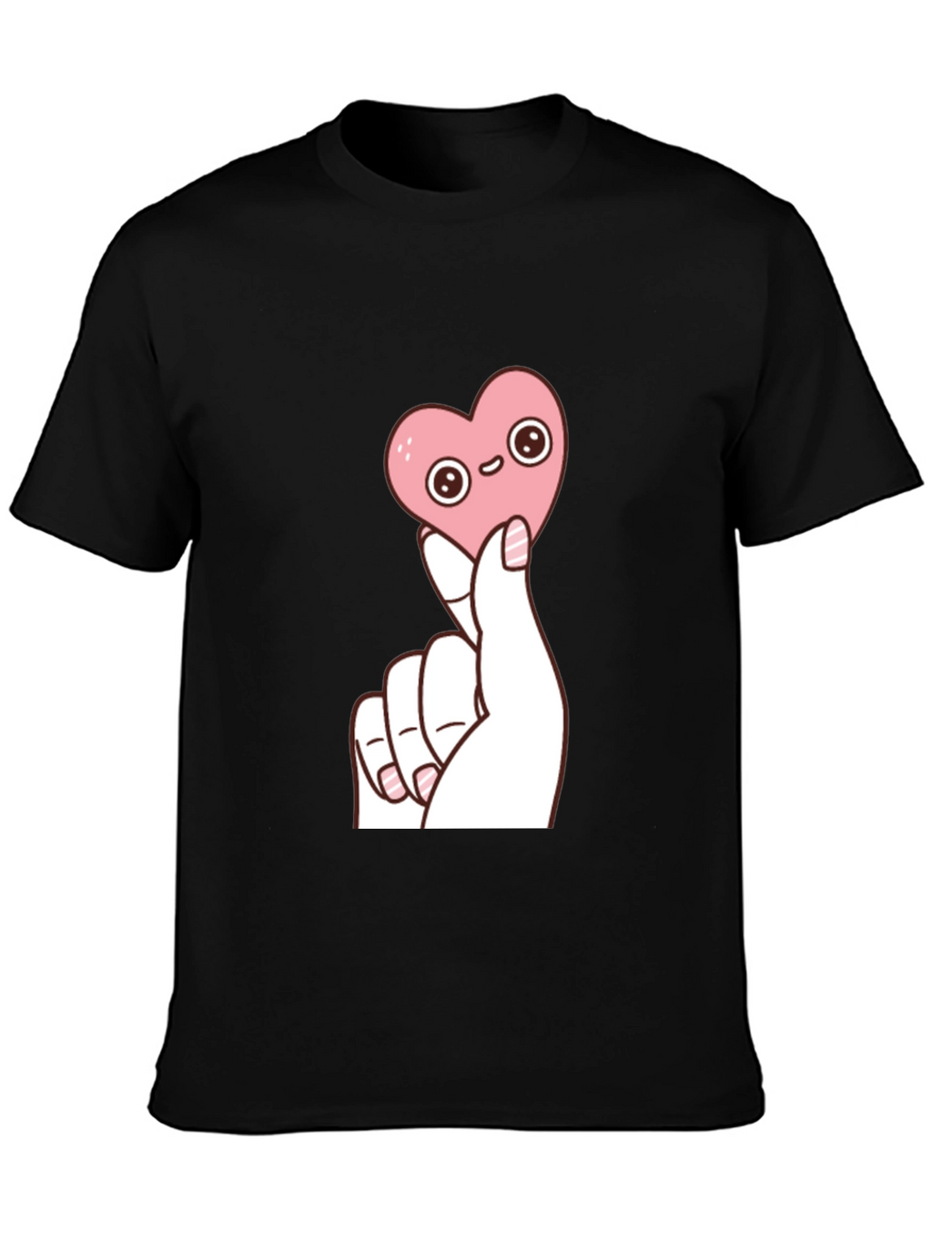 Kawaii Heart Graphic T-Shirt - Trendy Cute Top