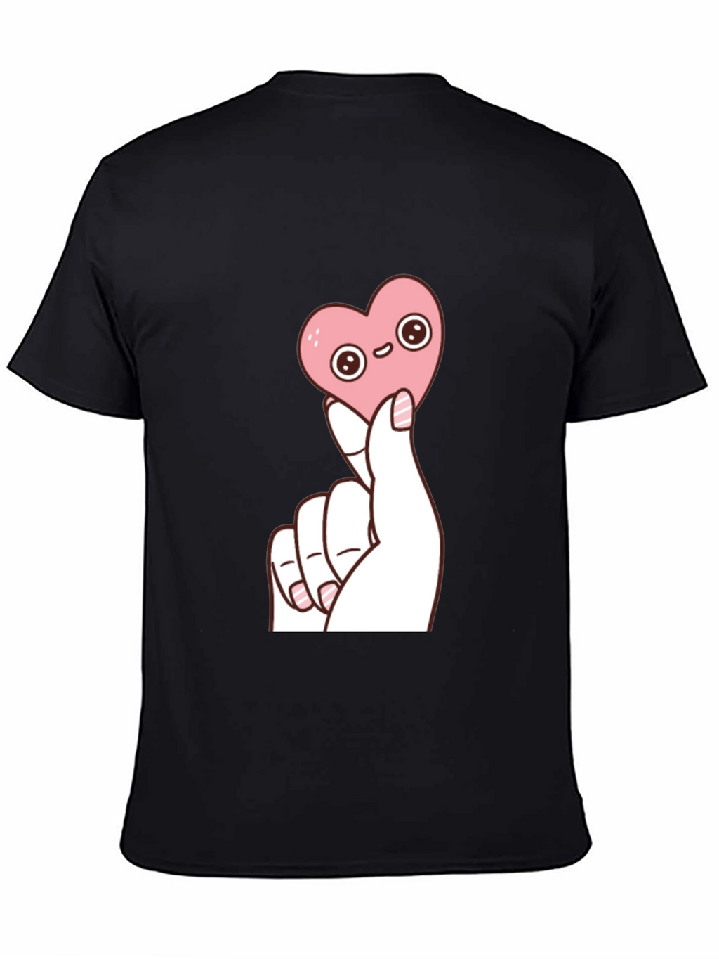 Kawaii Heart Graphic T-Shirt - Trendy Cute Top