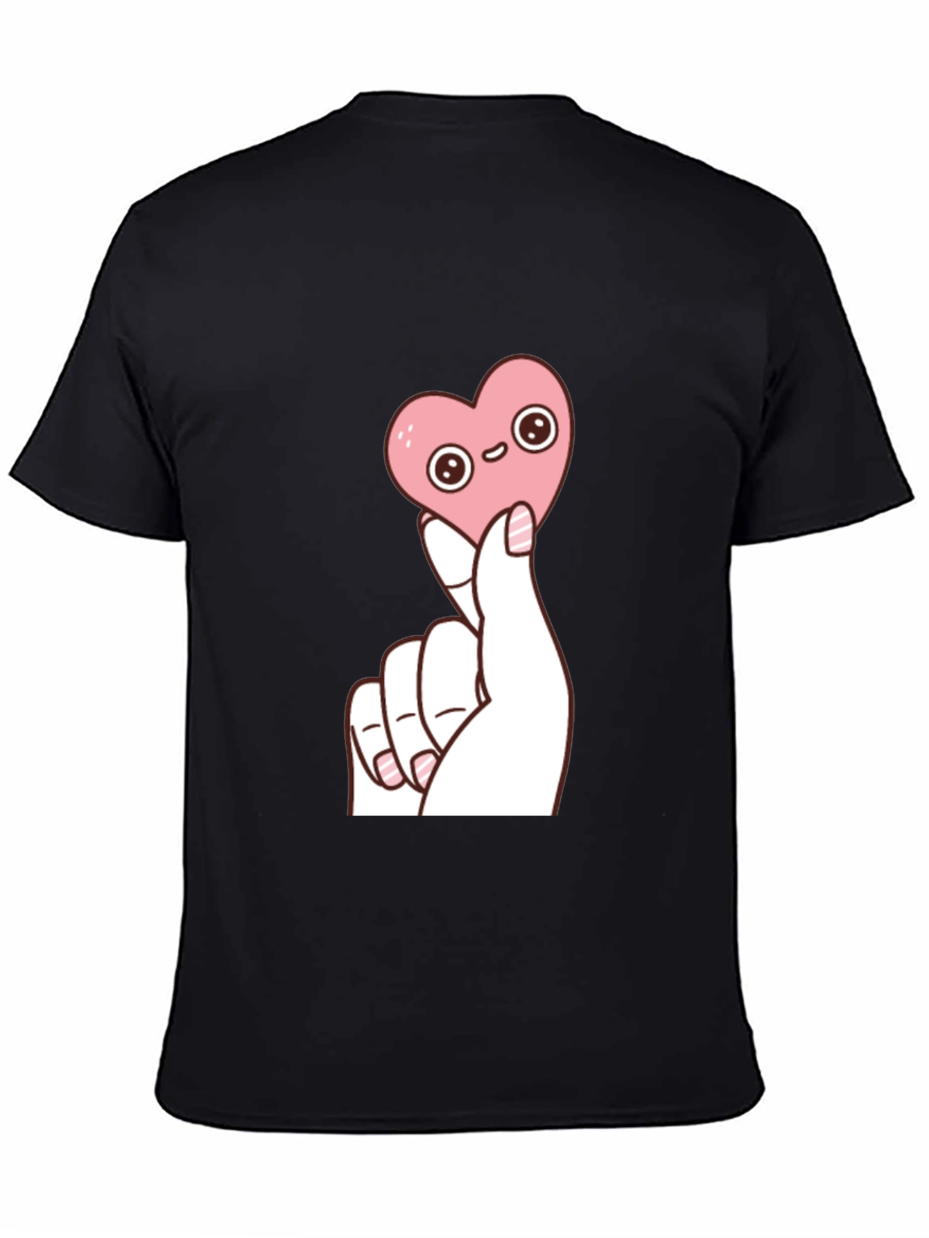 Kawaii Heart Graphic T-Shirt - Trendy Cute Top