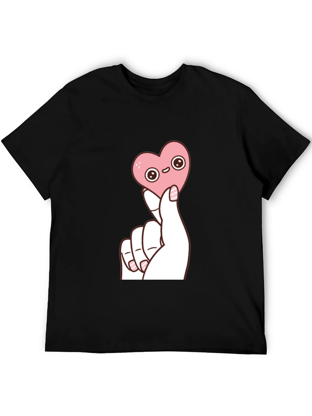 Kawaii Heart Graphic T-Shirt - Trendy Cute Top