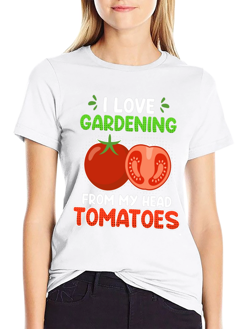 I Love Gardening Tomatoes Graphic Tee