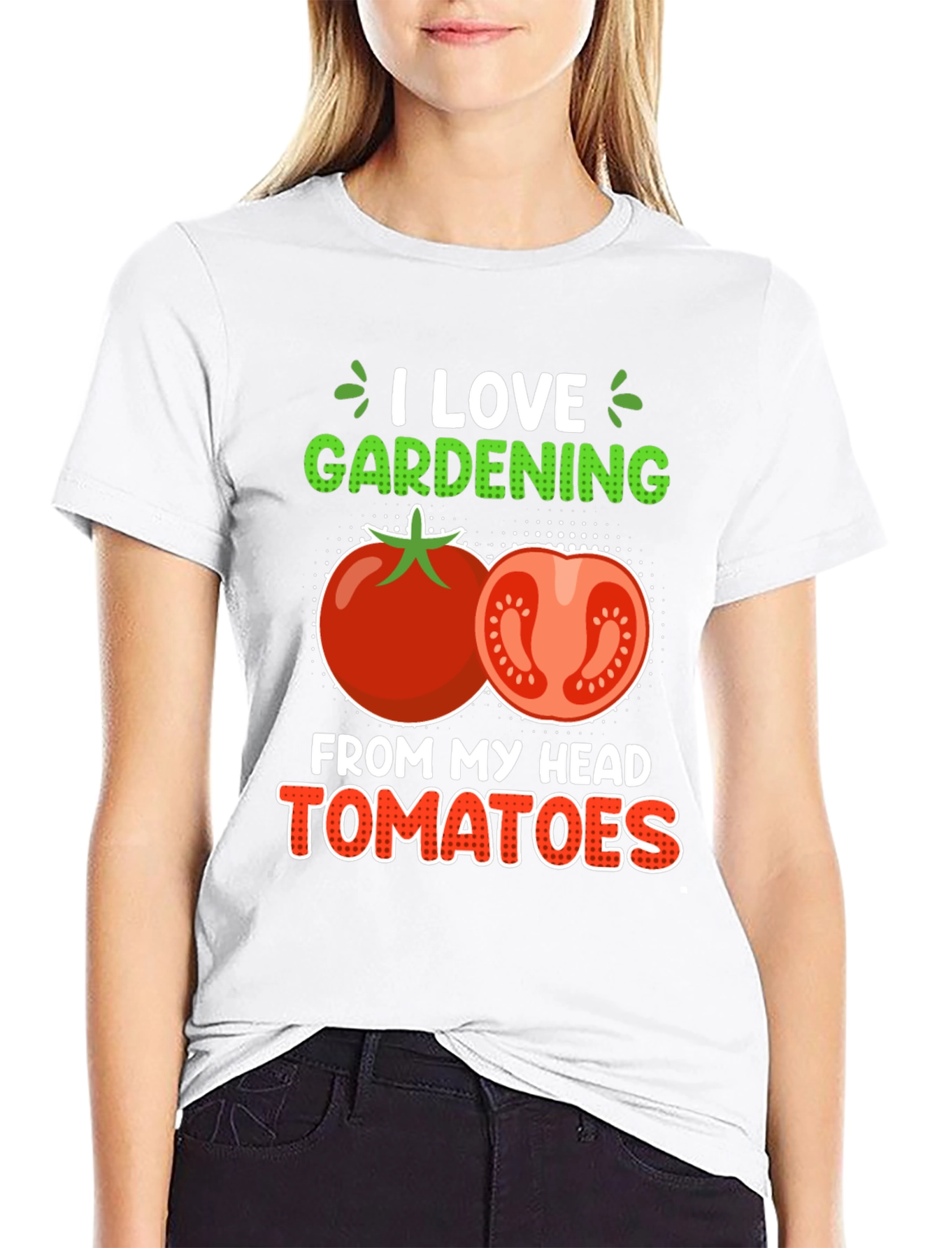 I Love Gardening Tomatoes Graphic Tee