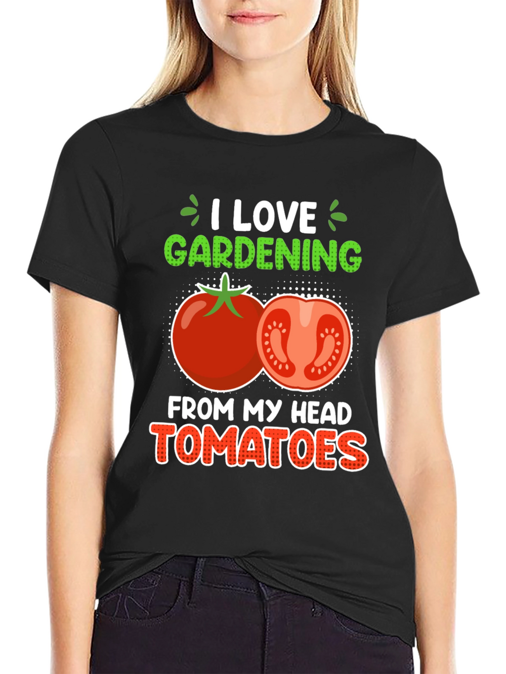 I Love Gardening Tomatoes Graphic Tee