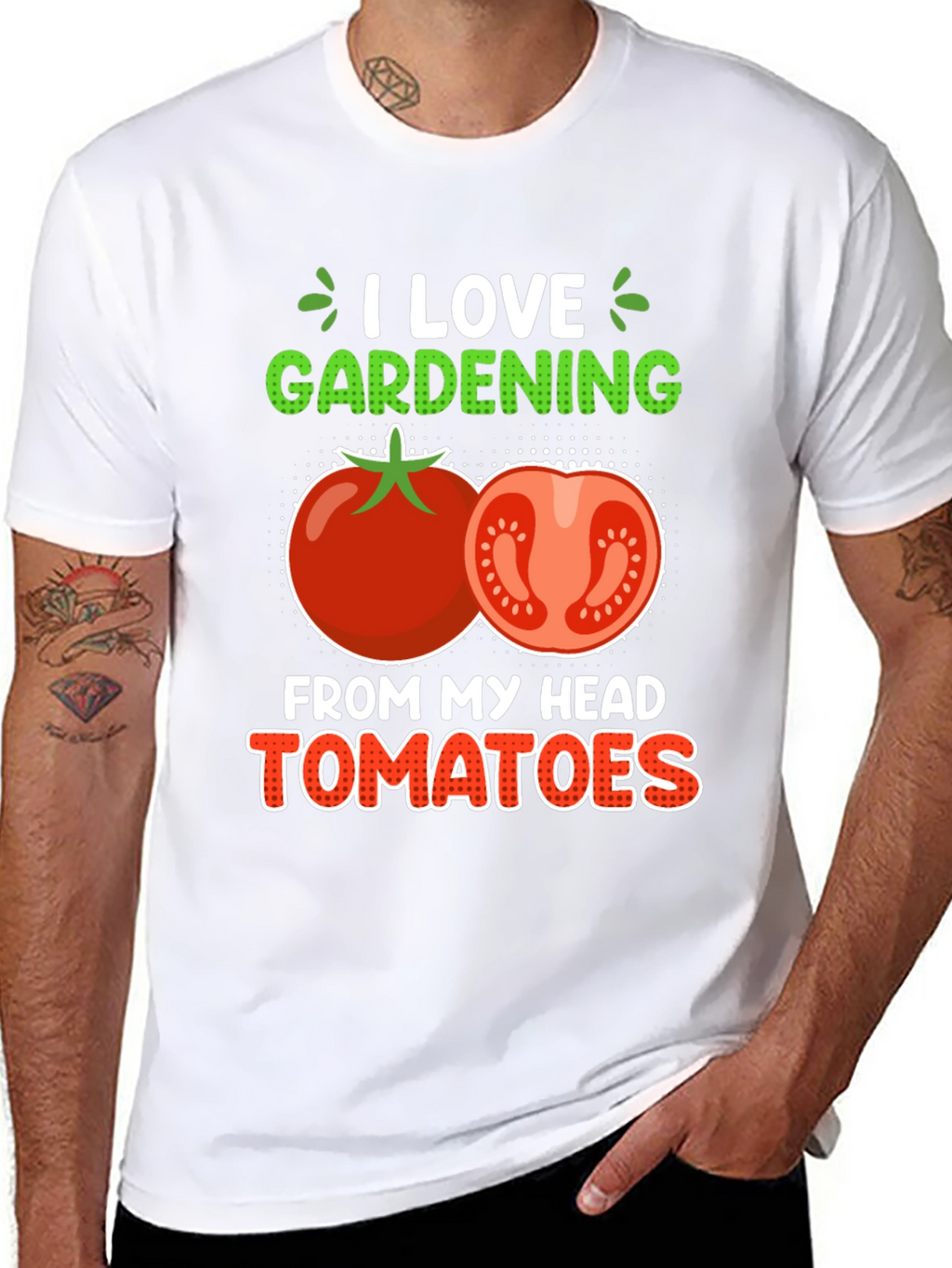 I Love Gardening Tomatoes Graphic Tee