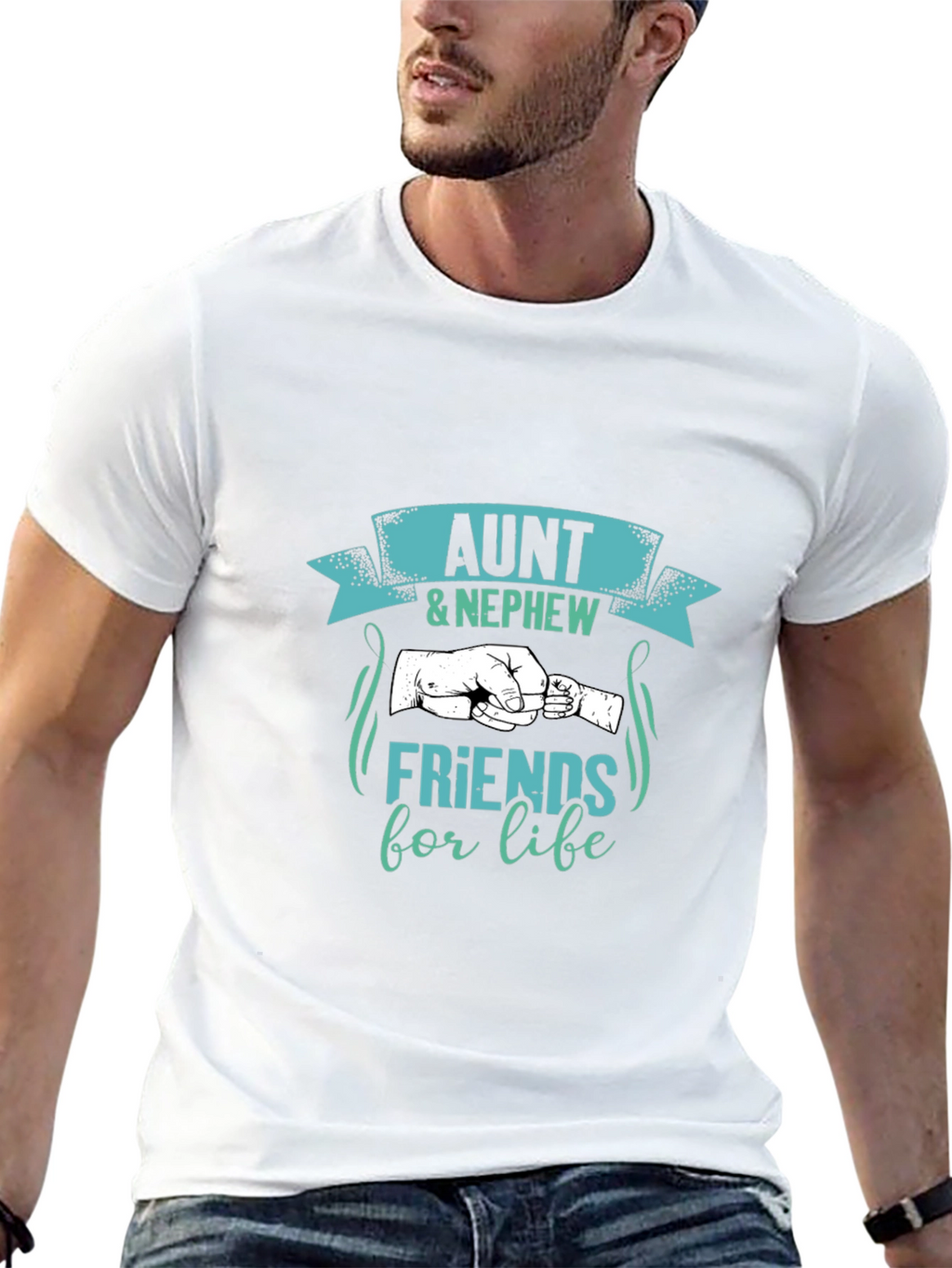 Aunt & Nephew Friends for Life Black T-Shirt