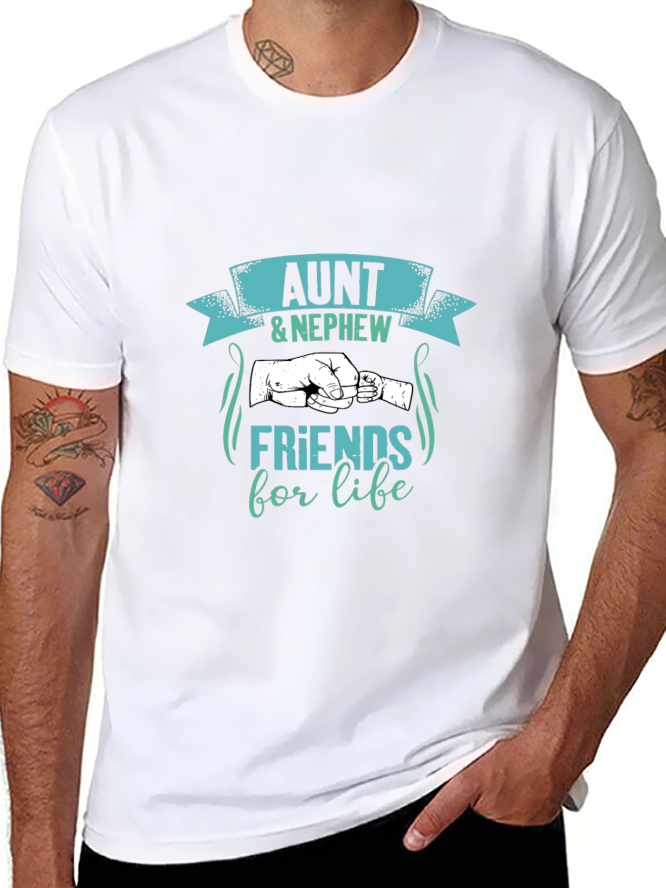 Aunt & Nephew Friends for Life Black T-Shirt