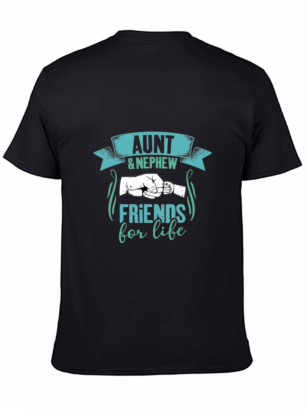 Aunt & Nephew Friends for Life Black T-Shirt