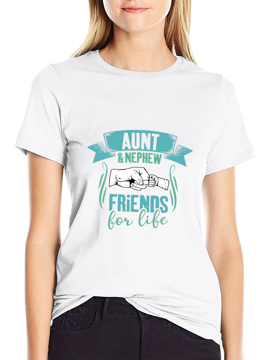 Aunt & Nephew Friends for Life Black T-Shirt