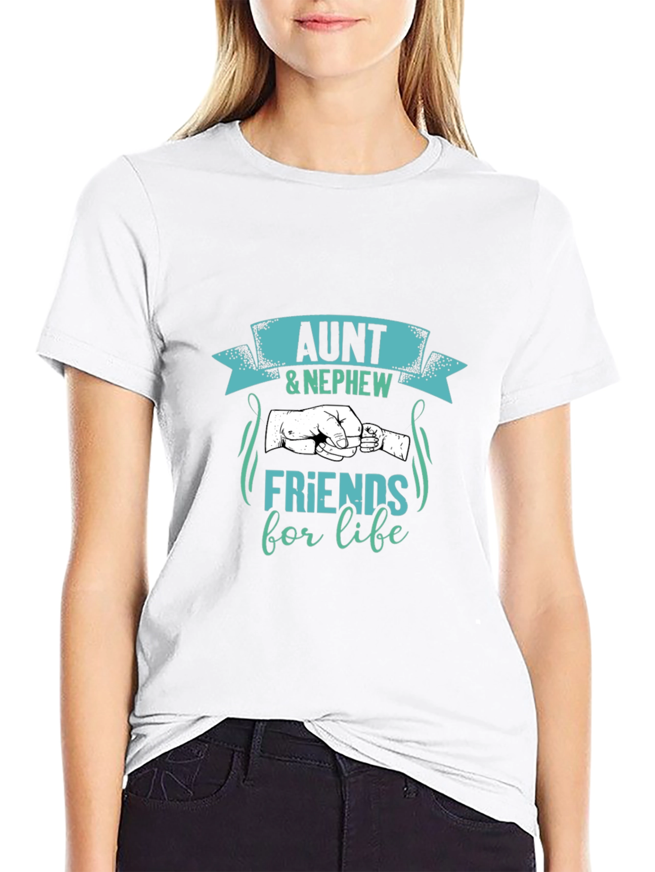 Aunt & Nephew Friends for Life Black T-Shirt