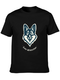 Love Wintertime Fox Graphic T-Shirt - Black