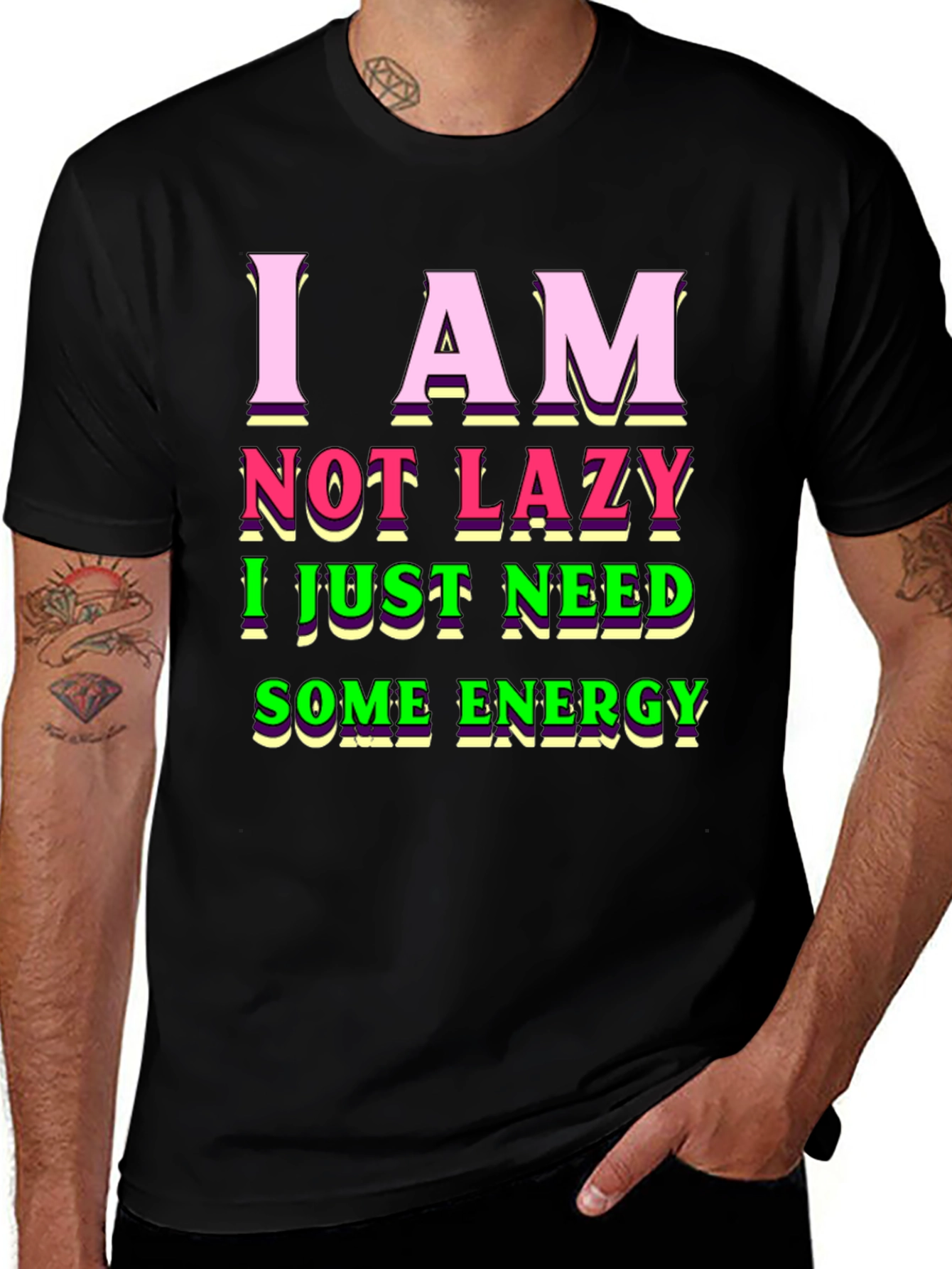Funny Not Lazy Graphic Tee - Comfort & Style