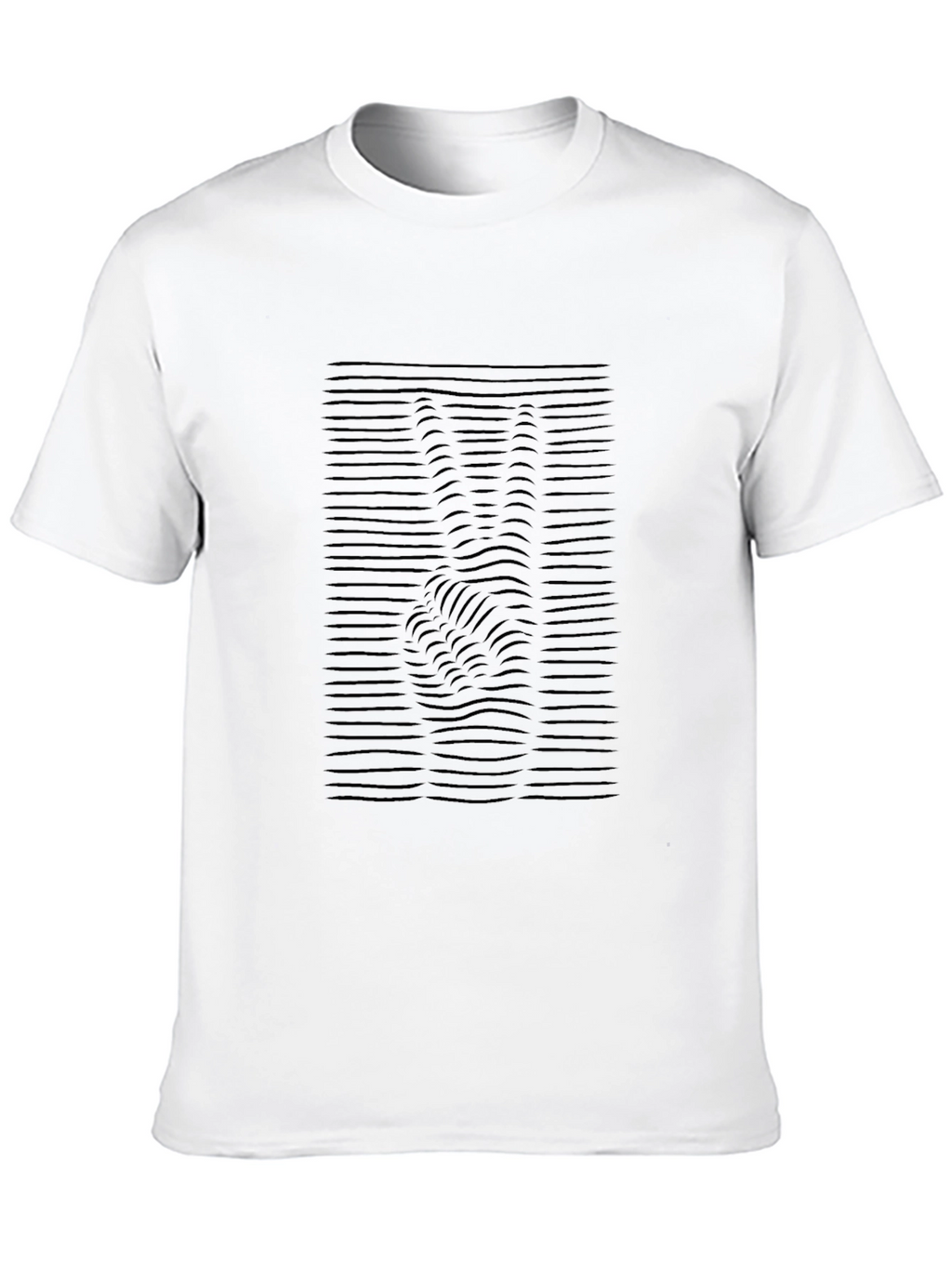 Peace Sign Illusion Black T-Shirt