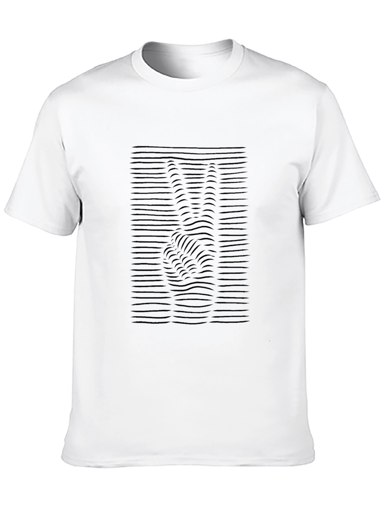 Peace Sign Illusion Black T-Shirt