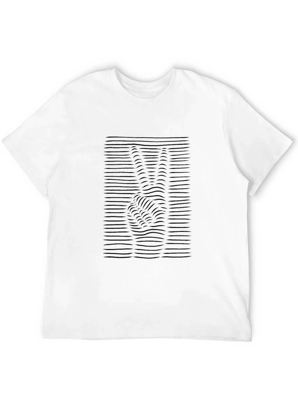 Peace Sign Illusion Black T-Shirt