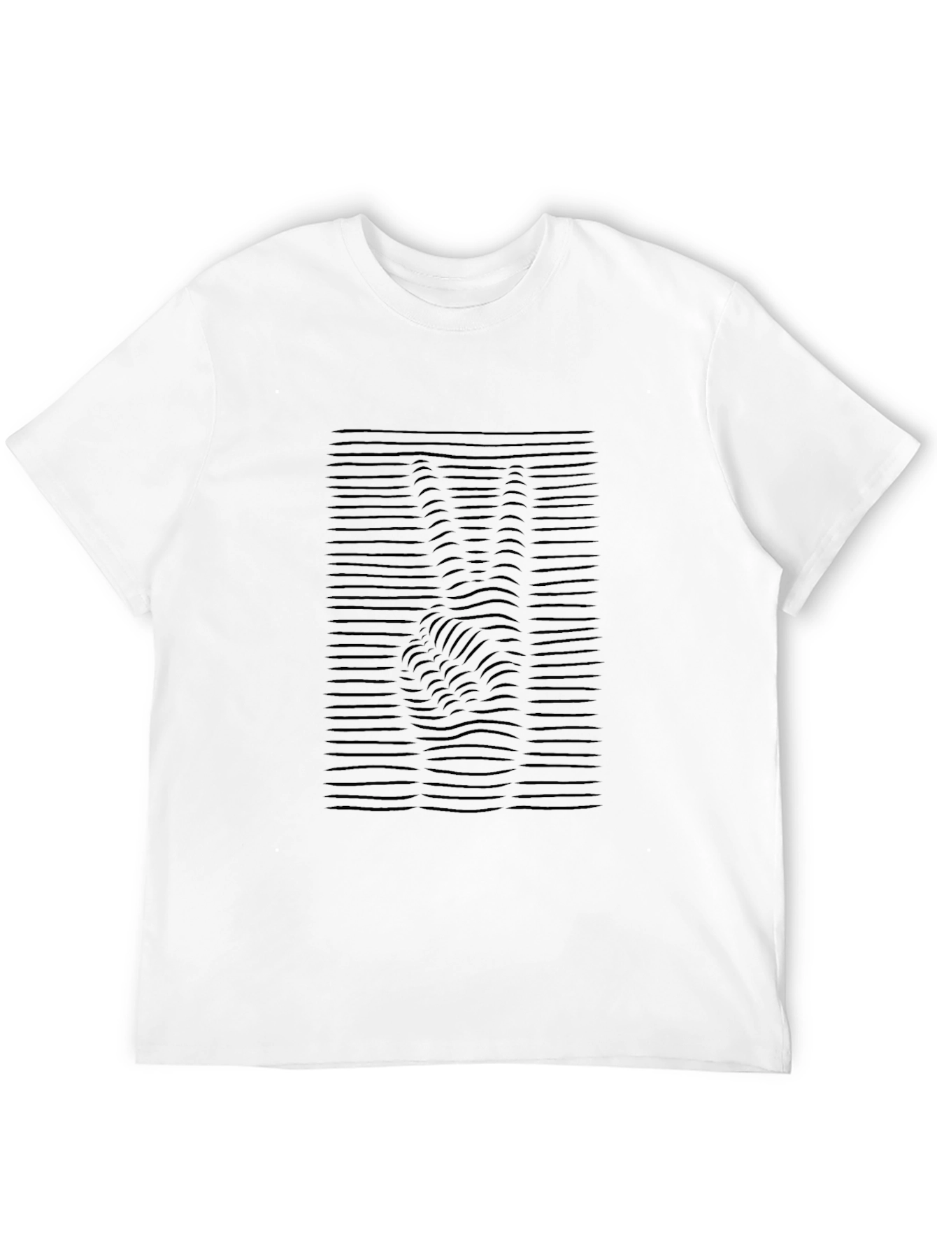 Peace Sign Illusion Black T-Shirt