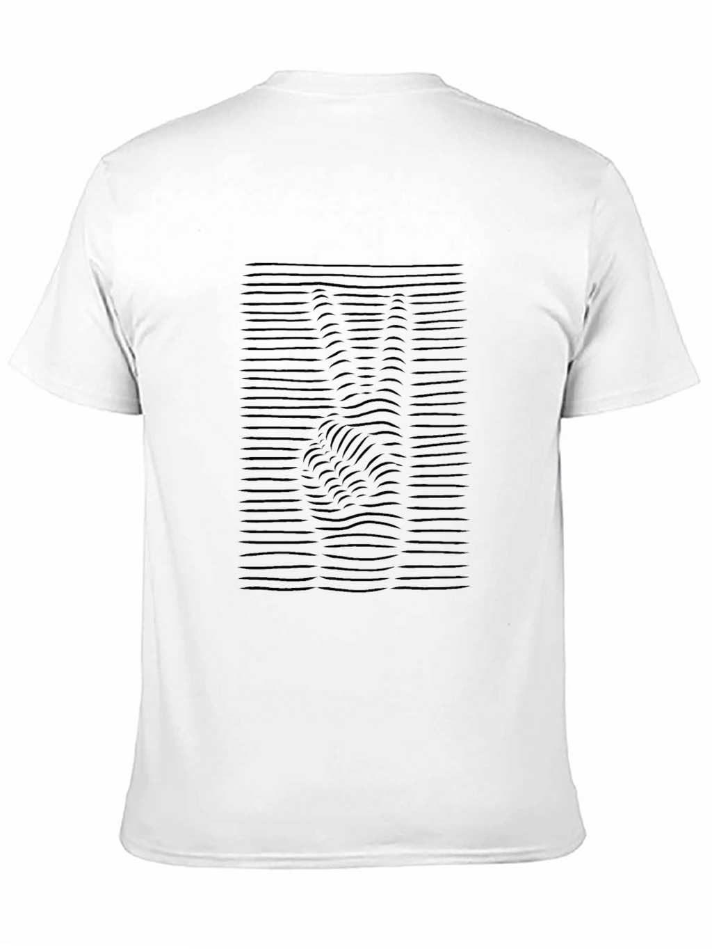 Peace Sign Illusion Black T-Shirt