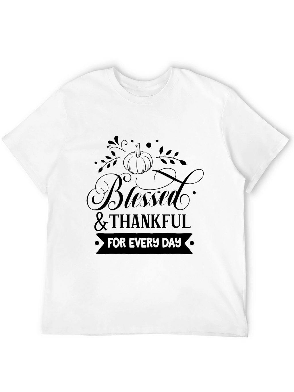 Blessed & Thankful Black Tee