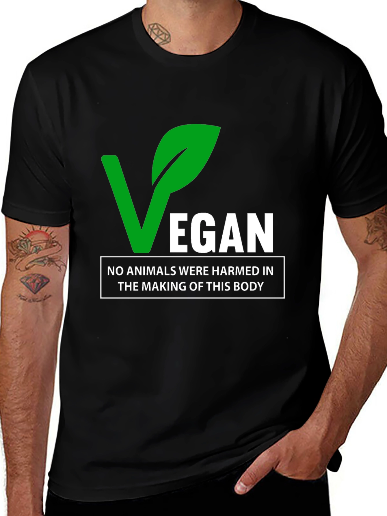 Vegan T-Shirt: No Animals Harmed In The Making of This Body