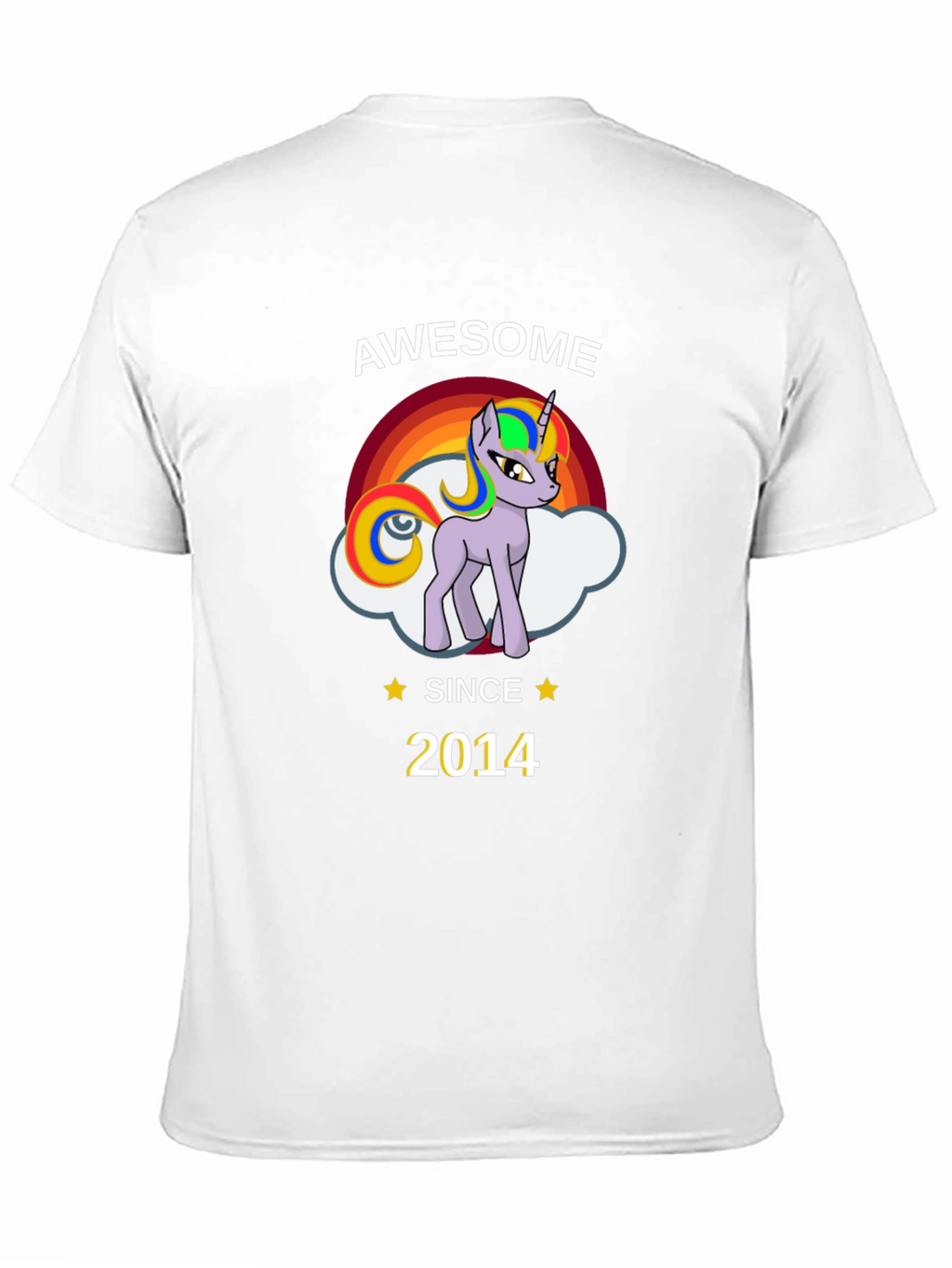 Awesome Since 2014 Unicorn Graphic T-Shirt