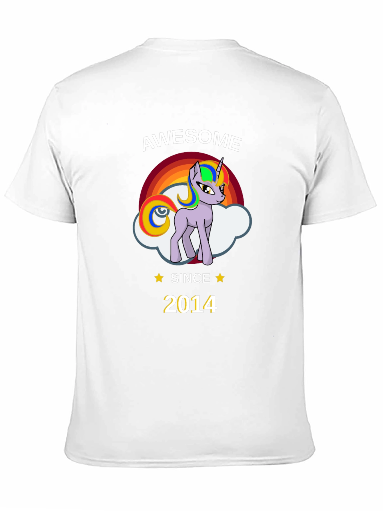 Awesome Since 2014 Unicorn Graphic T-Shirt
