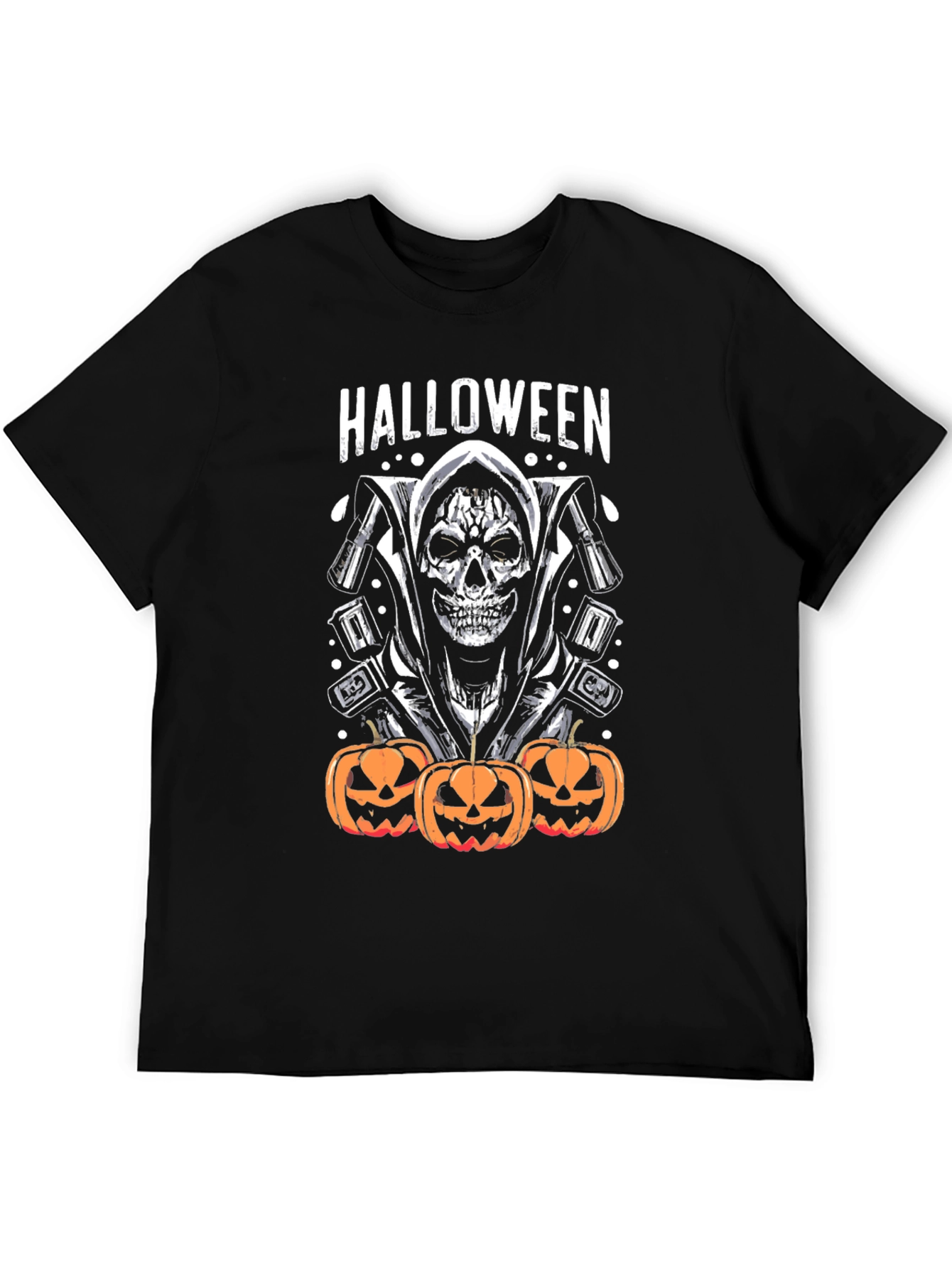 Halloween Grim Reaper Pumpkin T-Shirt