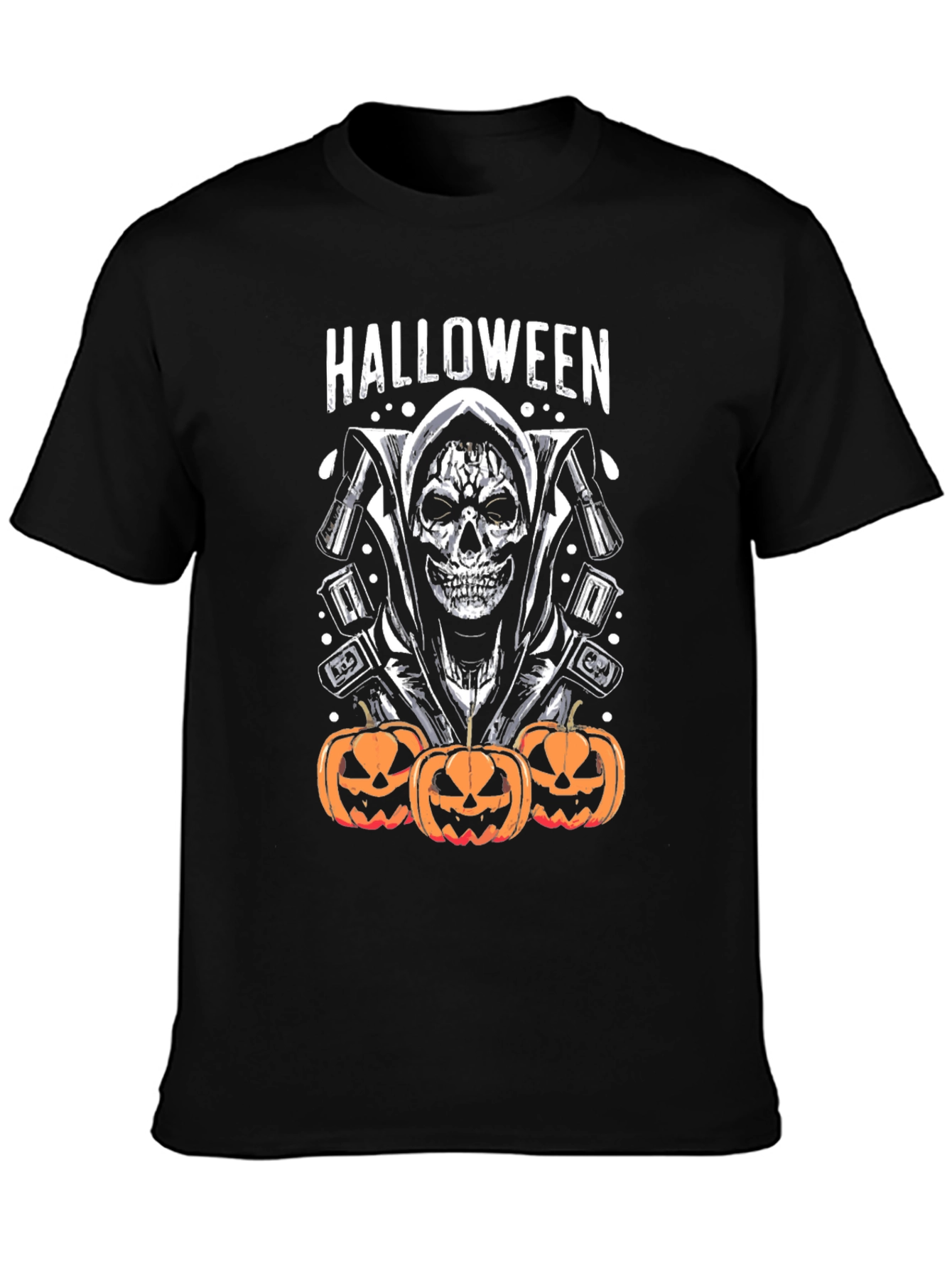 Halloween Grim Reaper Pumpkin T-Shirt