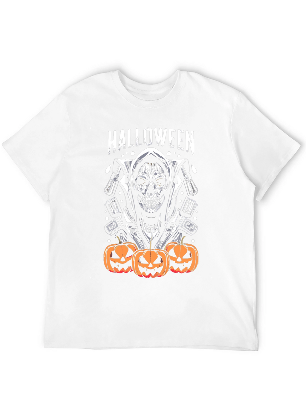 Halloween Grim Reaper Pumpkin T-Shirt