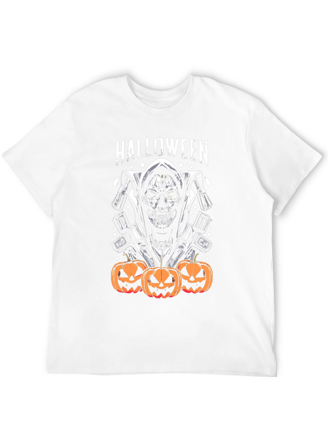 Halloween Grim Reaper Pumpkin T-Shirt
