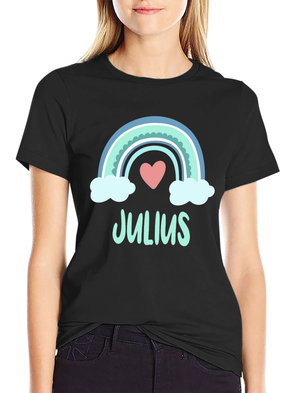 Julius Rainbow Heart T-Shirt - Soft Cotton Blend