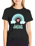 Julius Rainbow Heart T-Shirt - Soft Cotton Blend