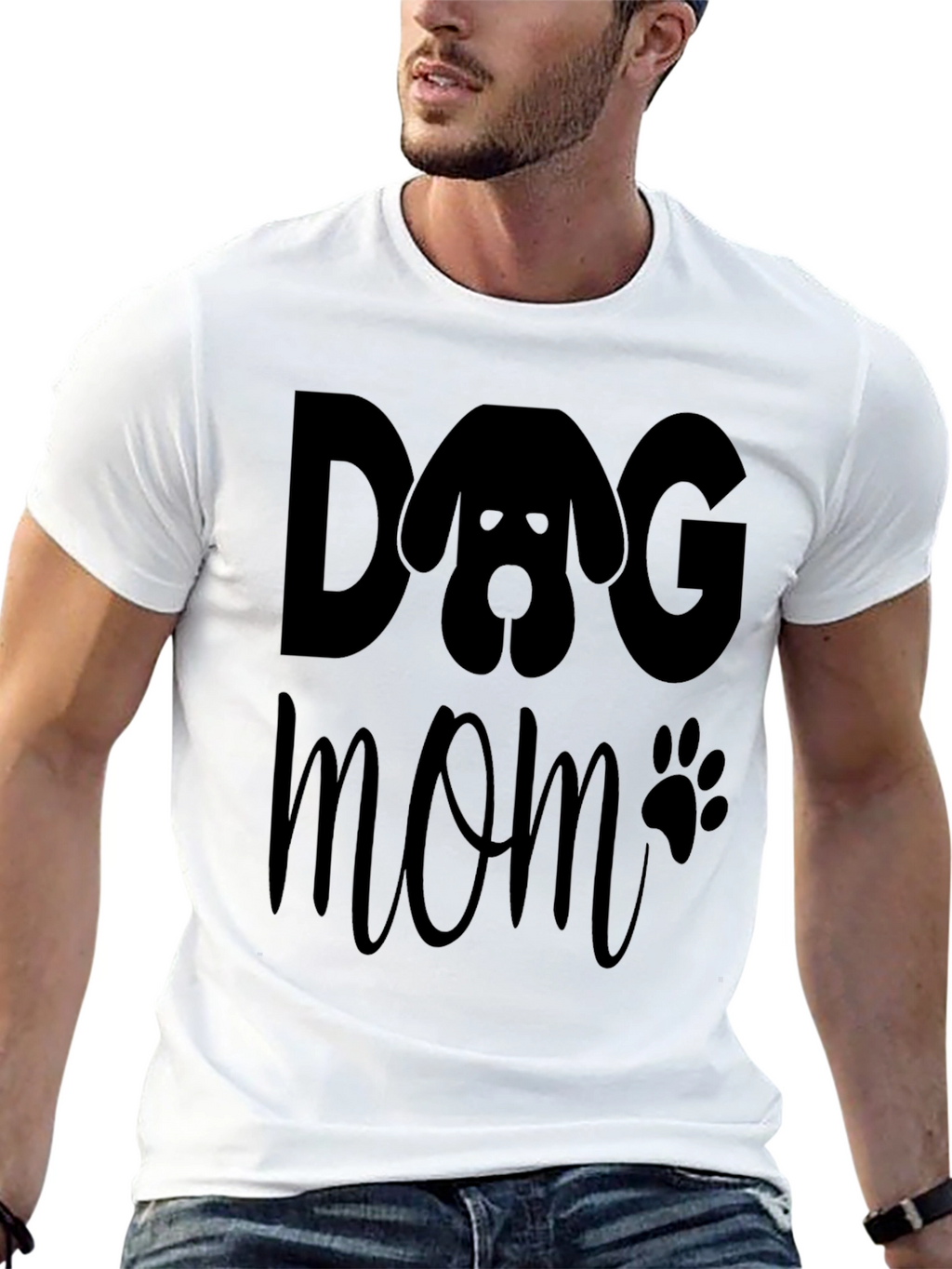 Dog Mom Graphic Tee - Pet Lover Shirt