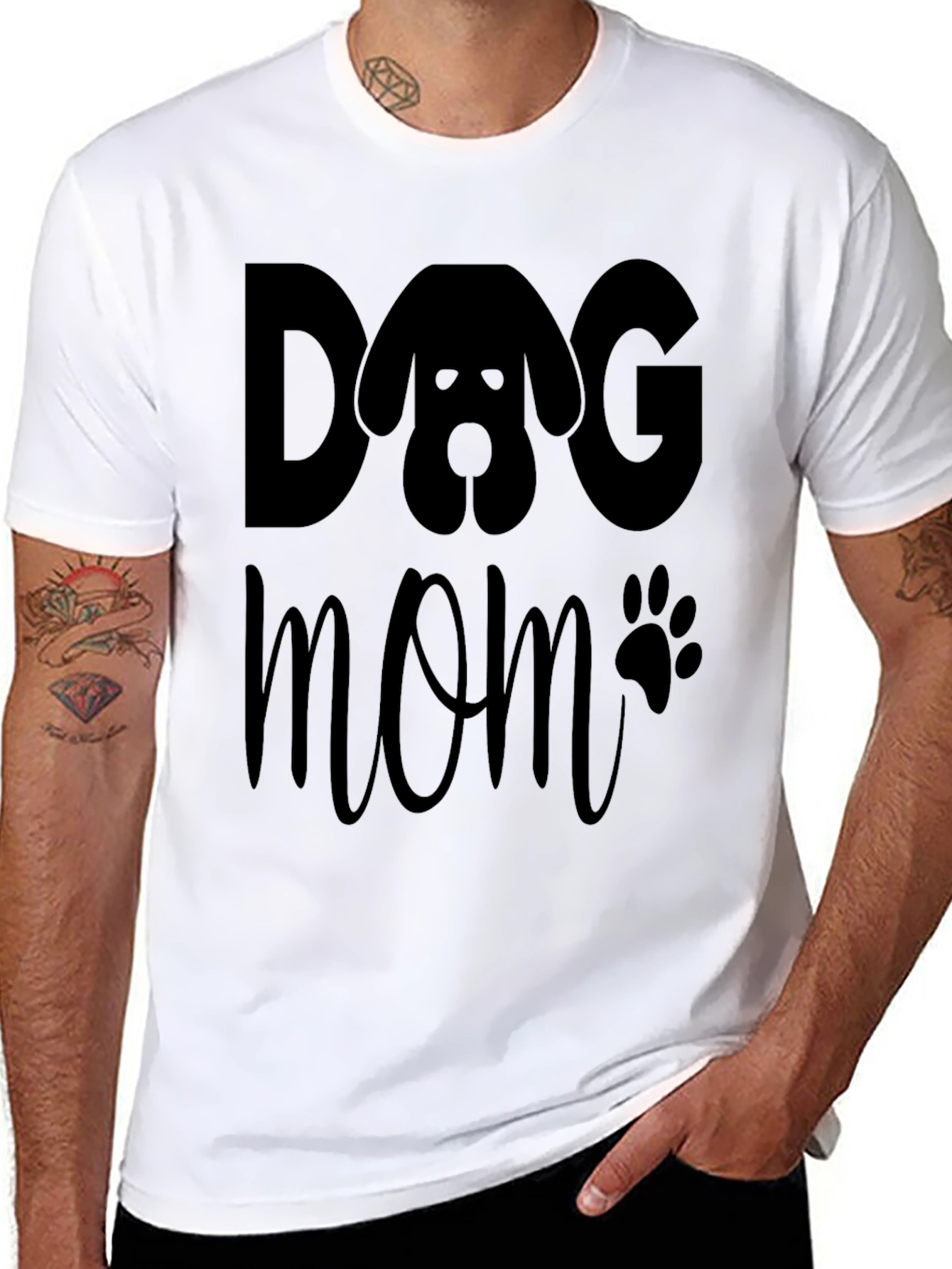 Dog Mom Graphic Tee - Pet Lover Shirt
