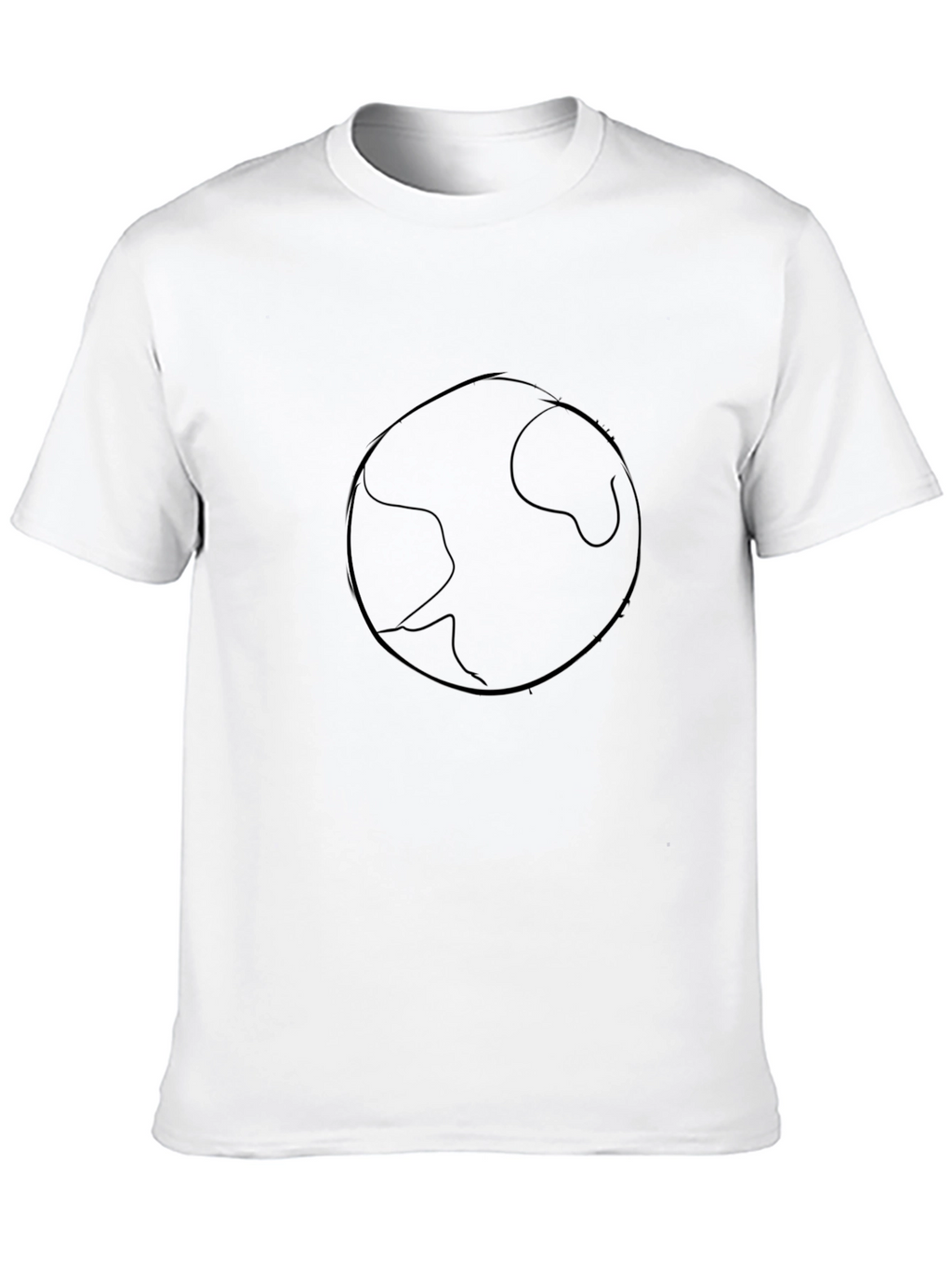 Earth Graphic Tee - Black Cotton Comfort
