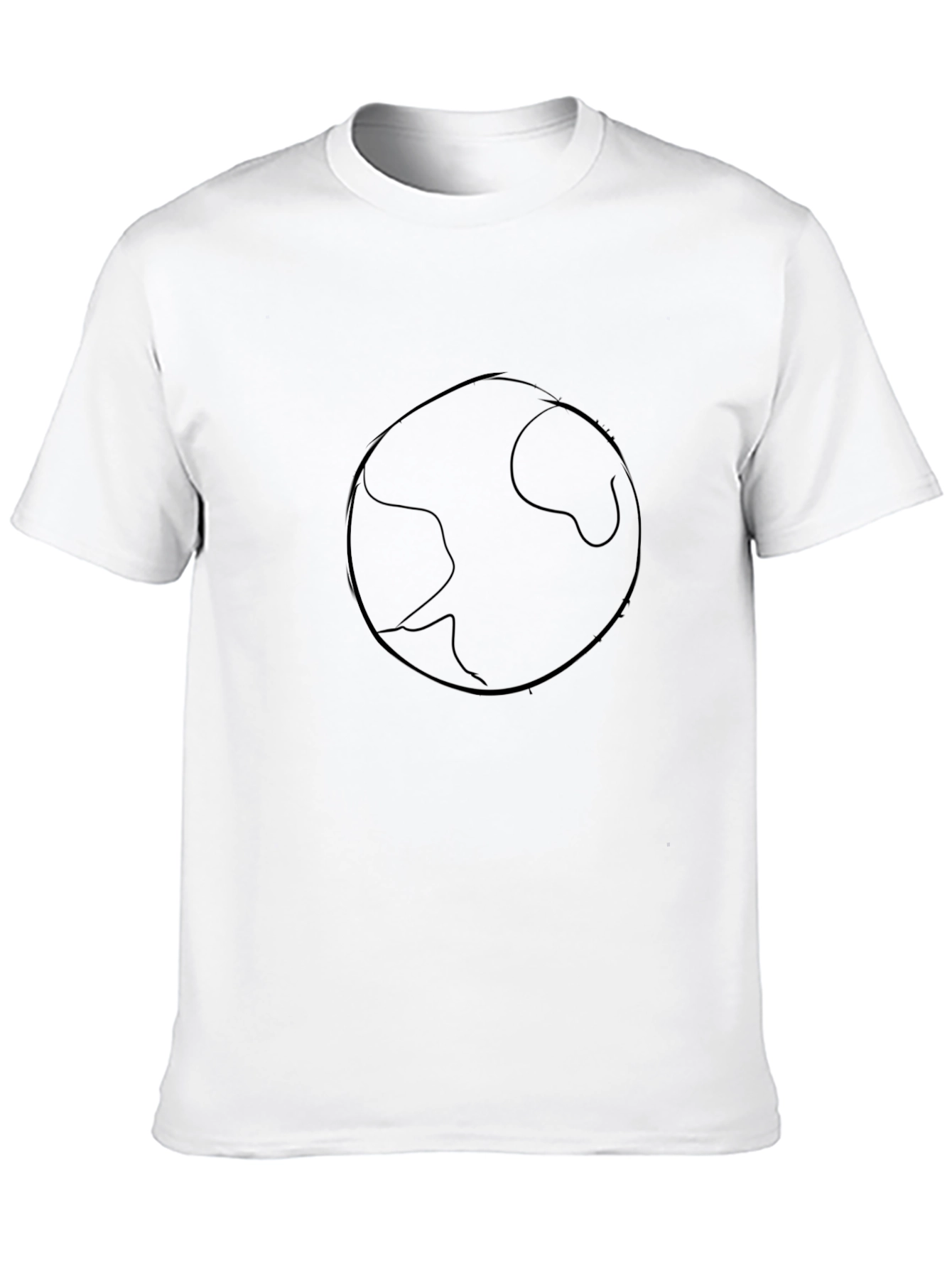 Earth Graphic Tee - Black Cotton Comfort