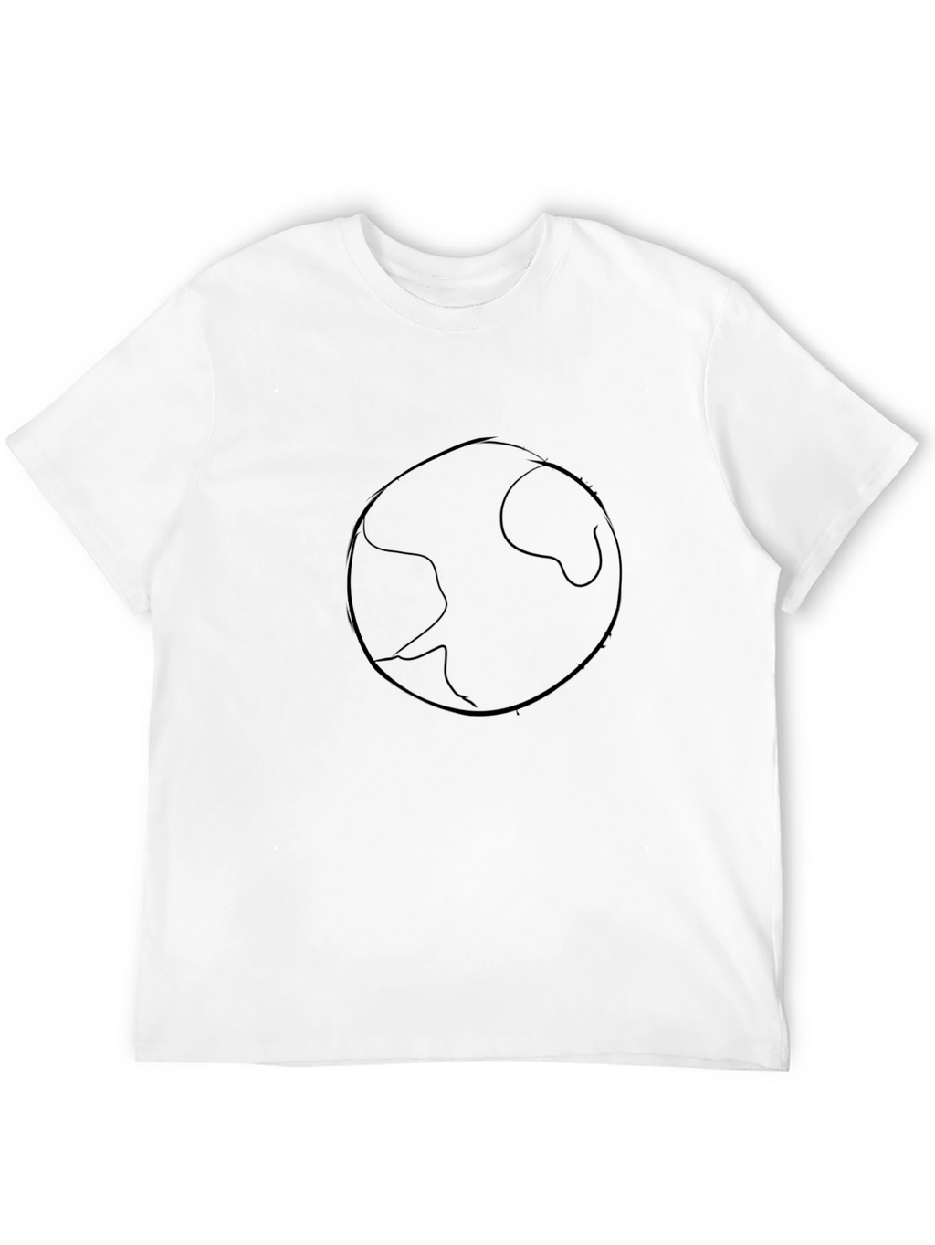 Earth Graphic Tee - Black Cotton Comfort
