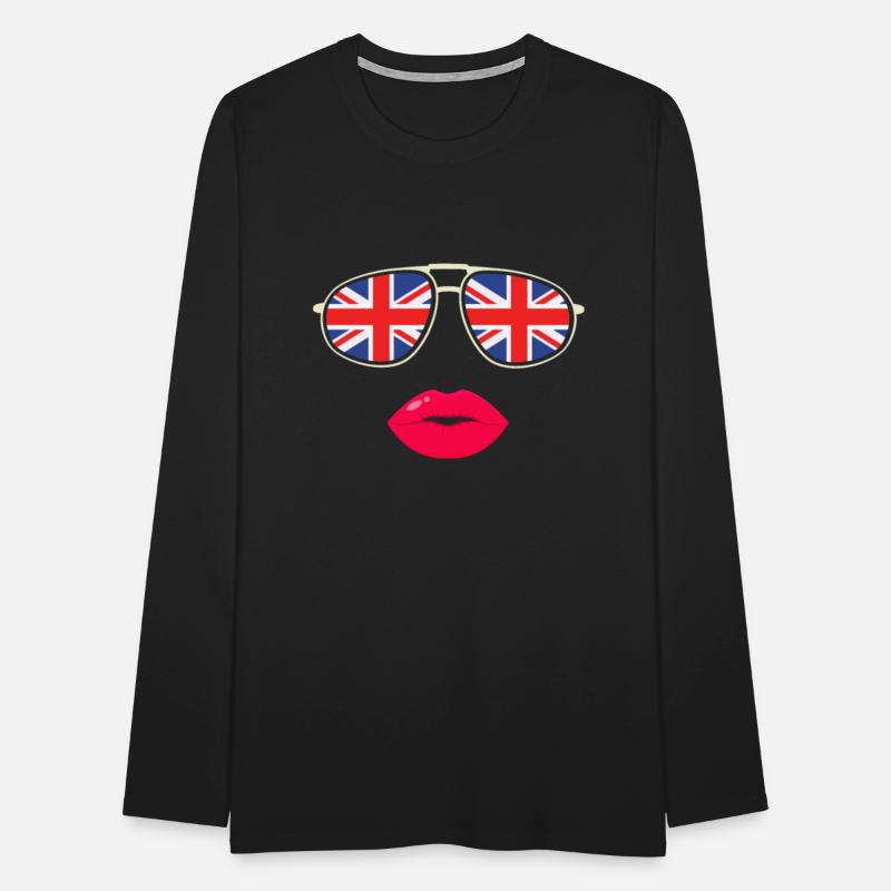 United Kingdom UK Flag Sunglasses Lips