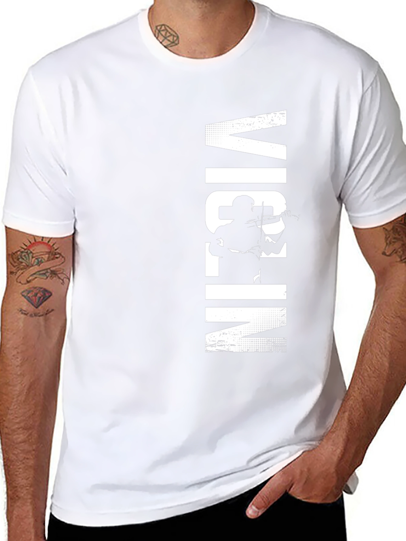 Violin Player Graphic Tee - Black