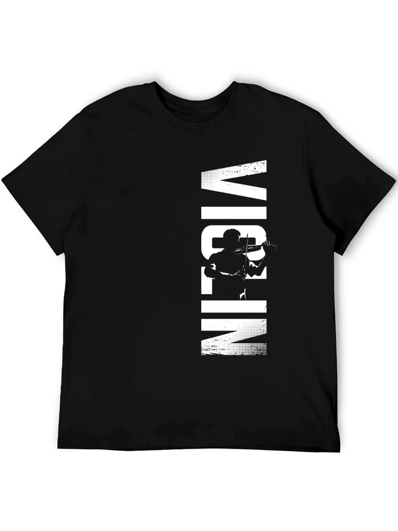 Violin Player Graphic Tee - Black