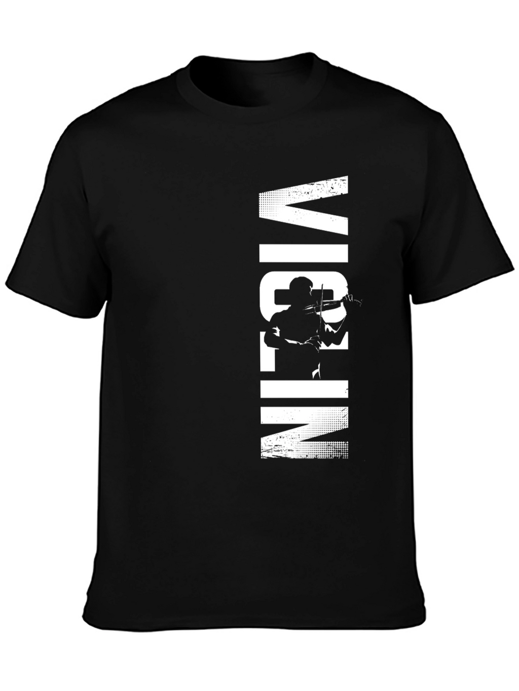 Violin Player Graphic Tee - Black