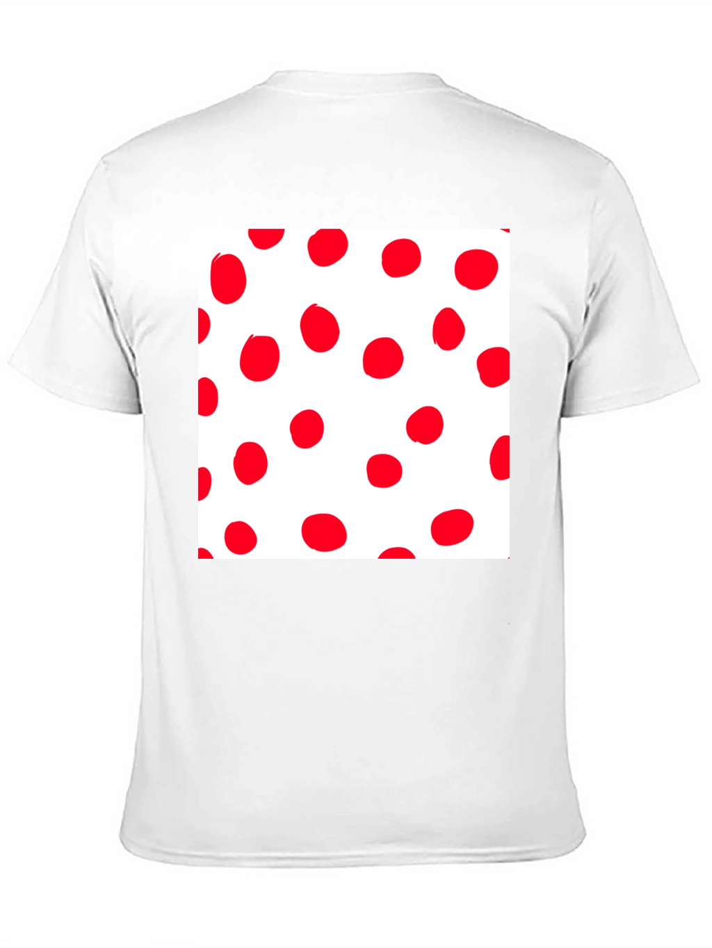 Red Polka Dot Crew Neck T-Shirt