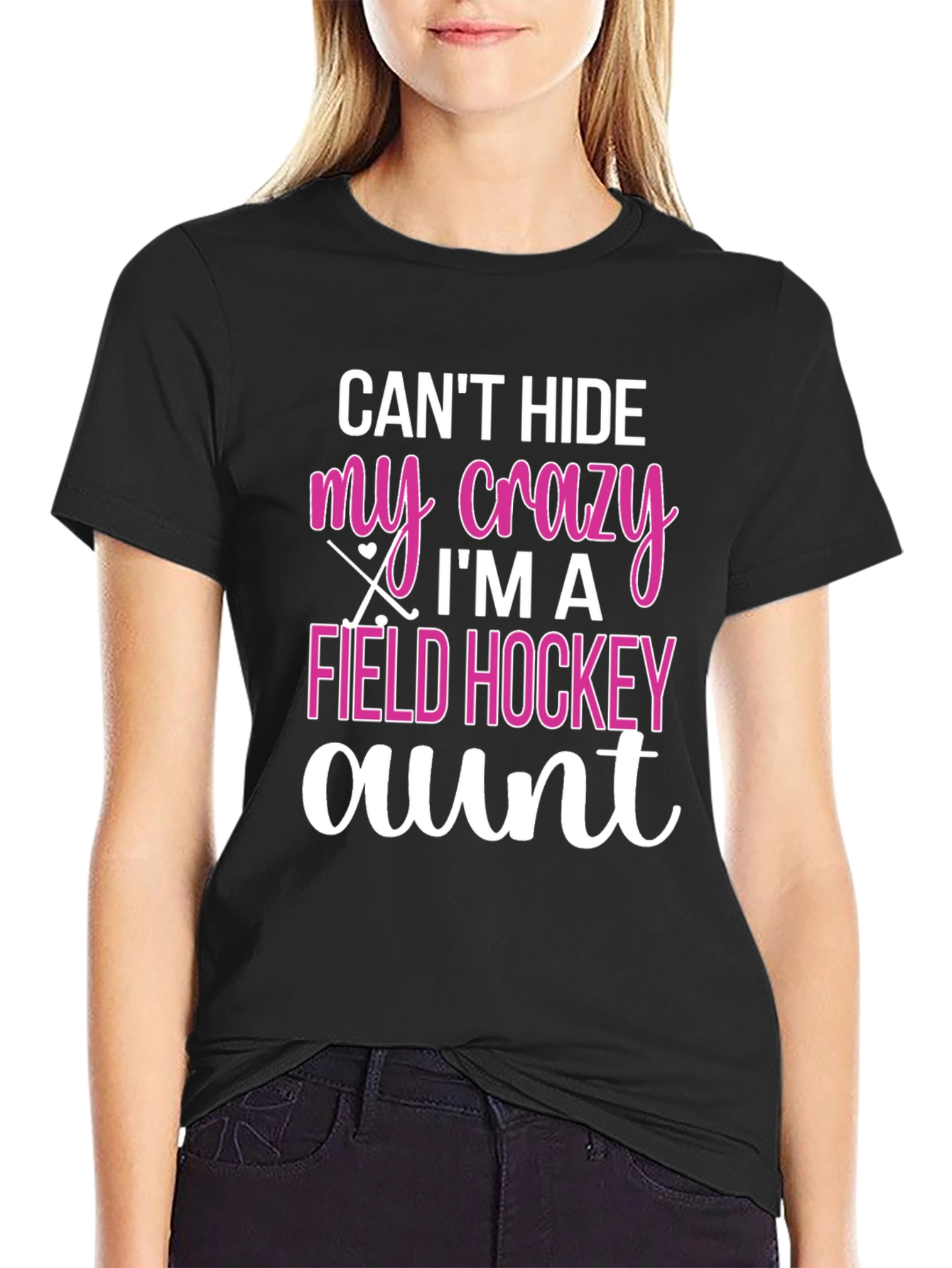 Crazy Field Hockey Aunt T-Shirt
