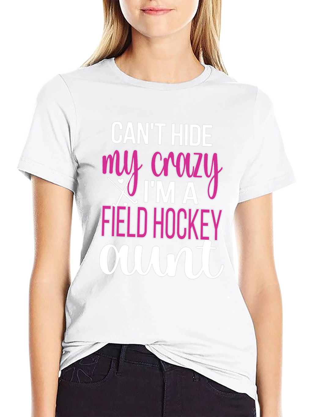 Crazy Field Hockey Aunt T-Shirt