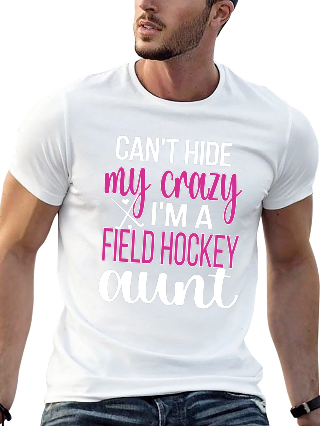 Crazy Field Hockey Aunt T-Shirt