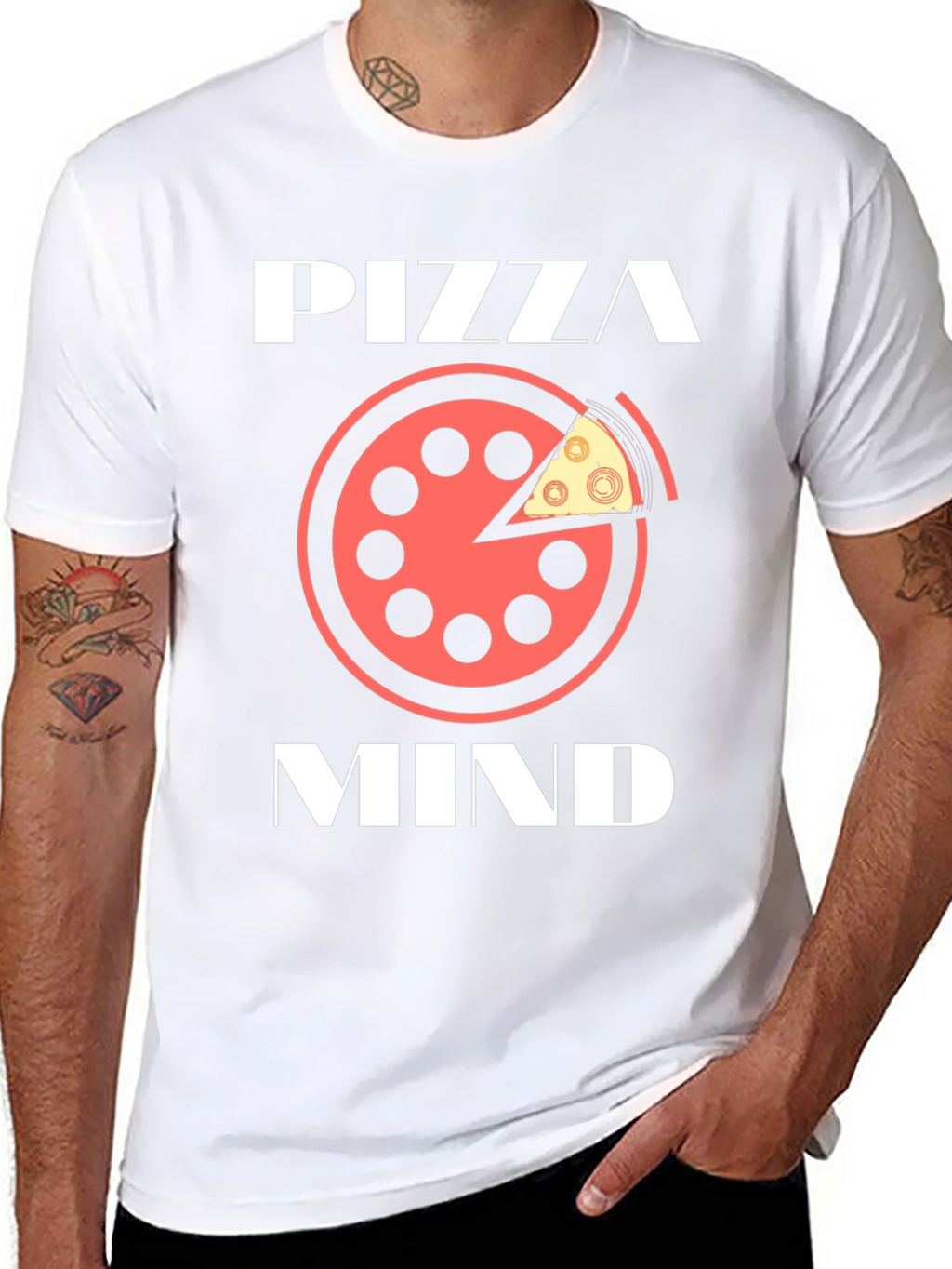 Pizza Mind Graphic Tee - Unisex Casual T-Shirt