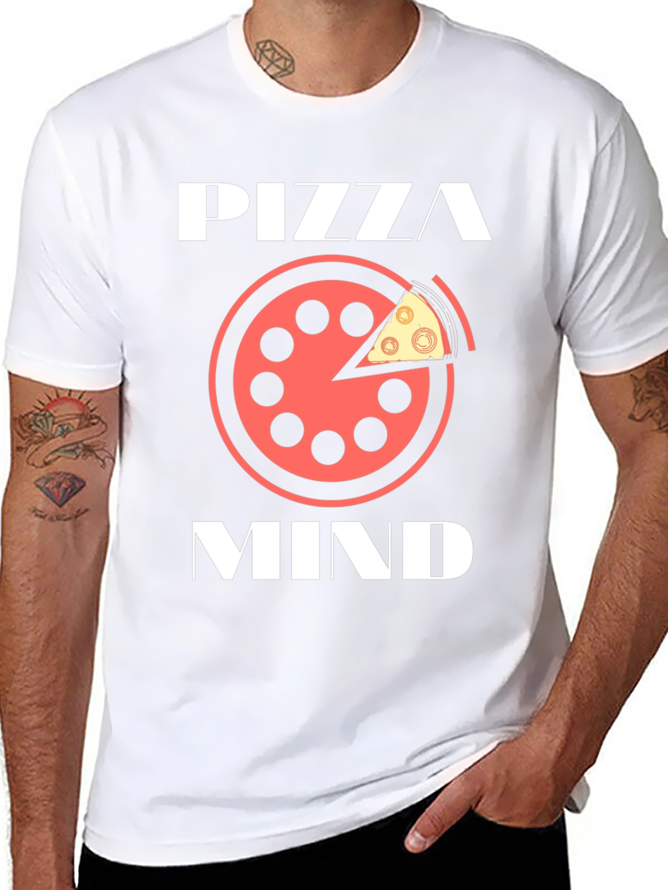 Pizza Mind Graphic Tee - Unisex Casual T-Shirt